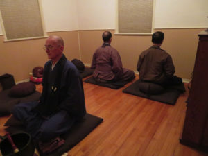 practicing zen meditation